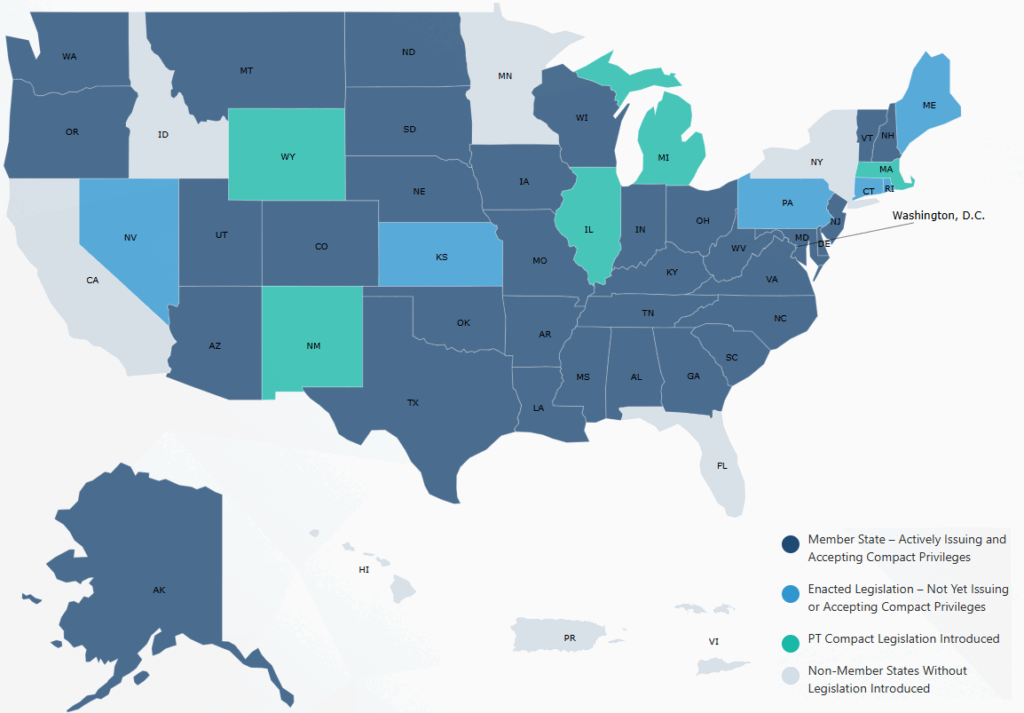 PT Compact States Map