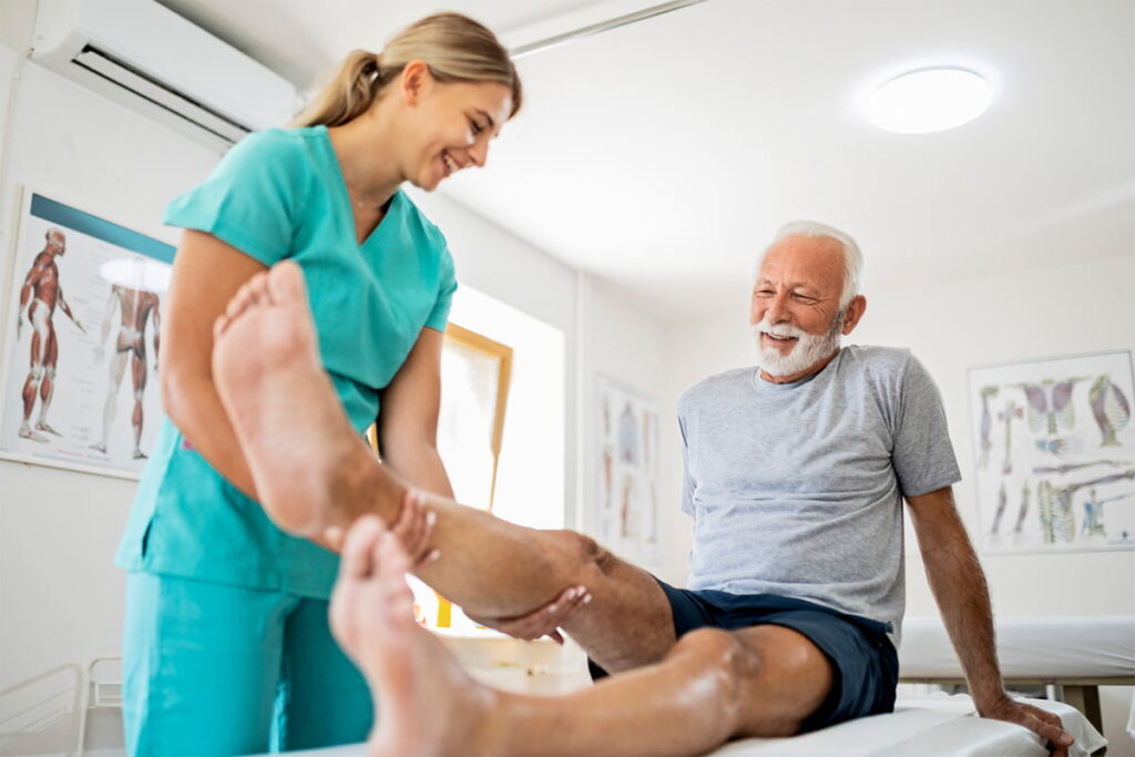 PT with patient