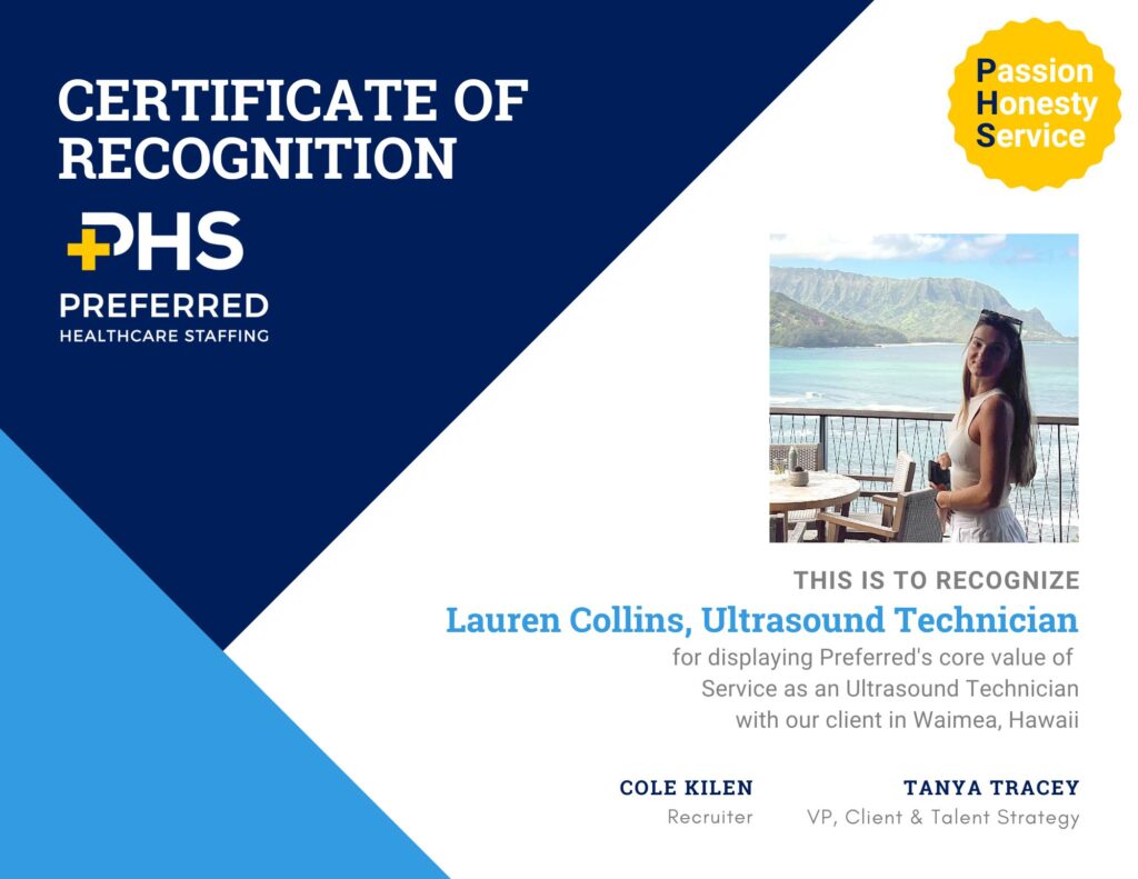 certificate of recognition