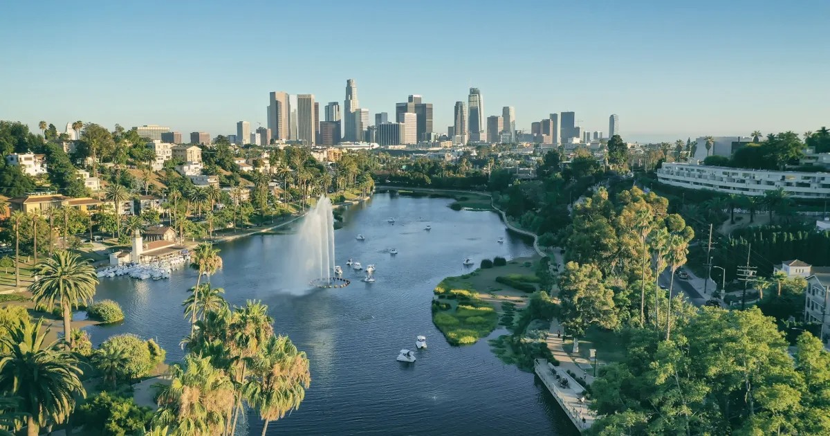 Lake near Los Angeles, California
