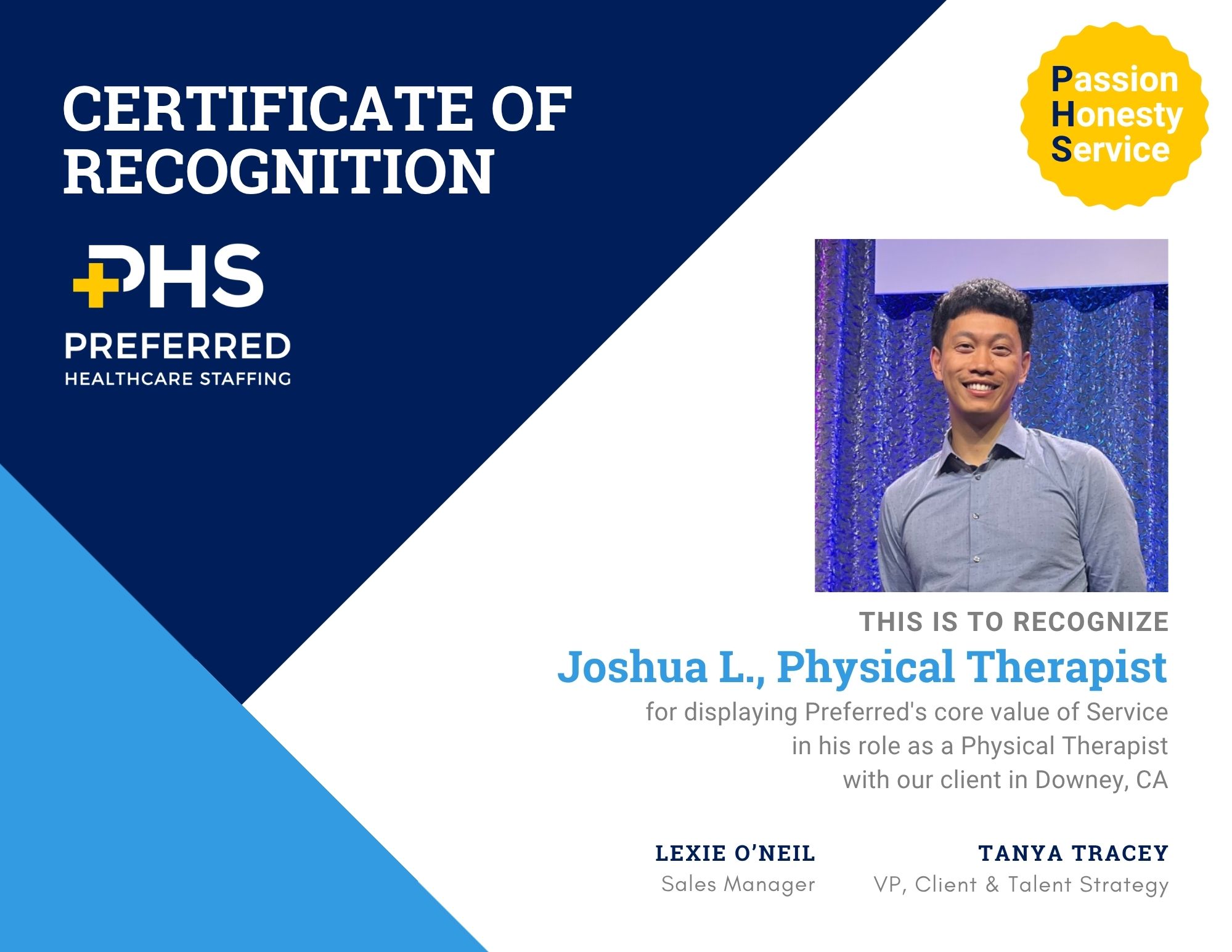 Certificate of Recognition