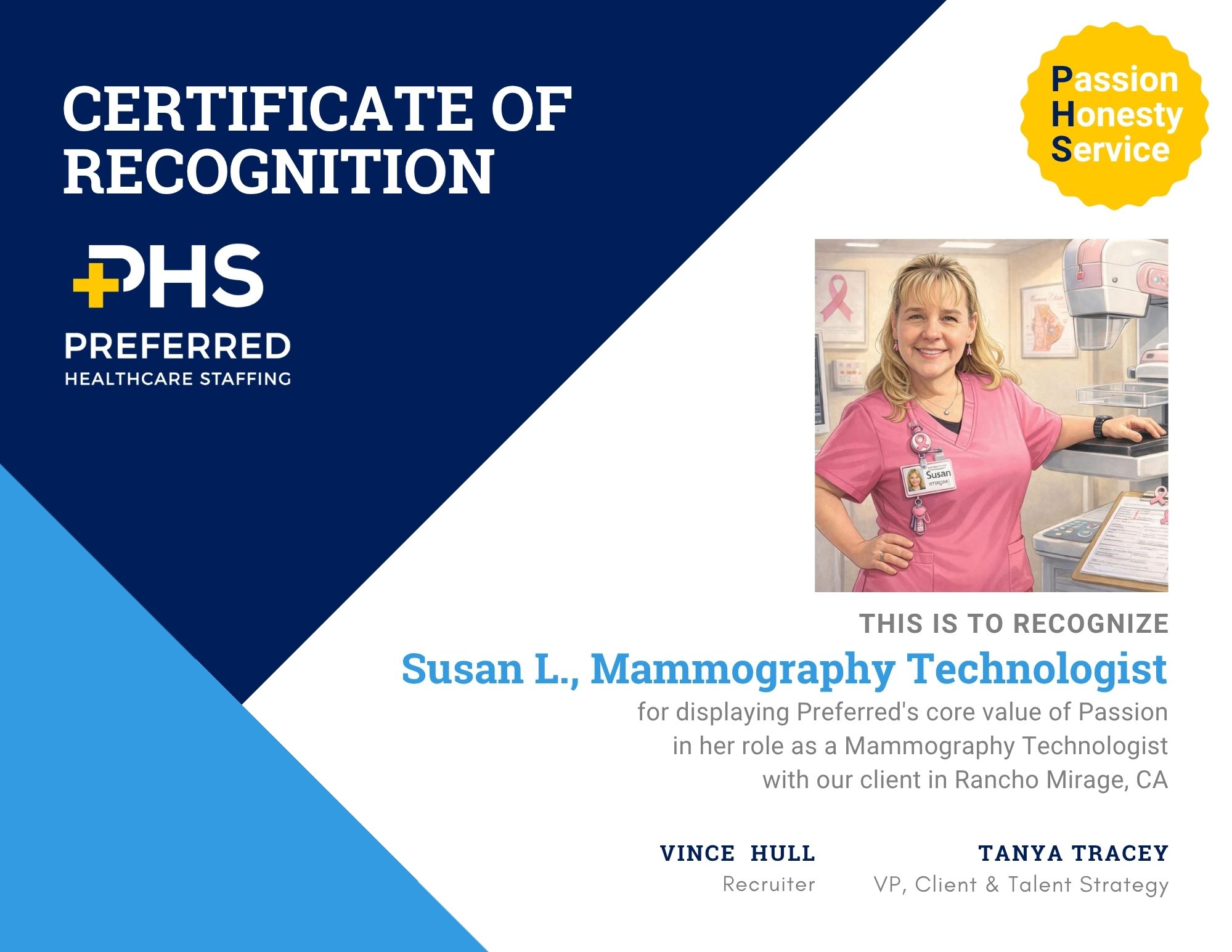 certificate of recognition